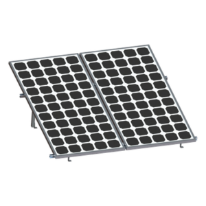 EPCOM POWERLINE VEKTOR8R2700 – Soporte para Paneles Solares / 2 Módulos / Riel 2.7 m (8.9 ft) / Aluminio Anodizado / Inclinación 20-45° / Viento 136 km/h