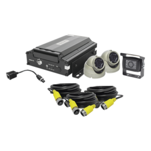 EPCOM XMR401NHDSKIT – Kit DVR Móvil para Vehículo / 4 Canales AHD / 2 Megapixel / H.265 / 4G GPS WiFi / 3 Cámaras / Cables Aviación 7 m (23 ft)