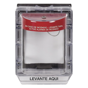 STI STI-1155-ES – Cubierta Protectora de Policarbonato / Bocina 95-105 dB / Montaje Empotrado / IP54 / ADA / 158x127x132 mm (6.2x5.0x5.2 in)