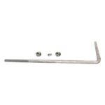 SYSCOM TOWERS MSC30ANCLAL – Ancla en L / 3/4' / 62 x 22 cm / Galvanizado por Inmersión en Caliente / 1 Pieza