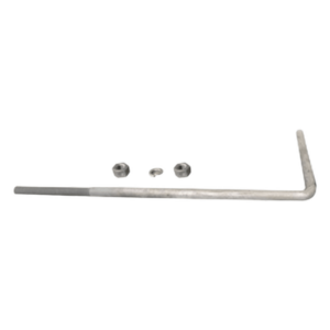 SYSCOM TOWERS MSC30ANCLAL – Ancla en L / 3/4' / 62 x 22 cm / Galvanizado por Inmersión en Caliente / 1 Pieza