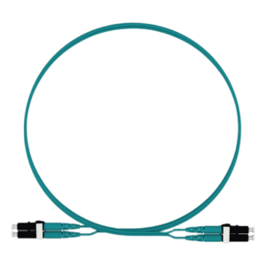 PANDUIT FZ2ELLNLNSNM002 – Jumper de Fibra Óptica / Multimodo OM4 50/125 / LC-LC Dúplex / LSZH / 2 m (6.56 ft) / Aqua