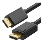 UGREEN 10213 – Cable DisplayPort 1.2 / 4K@60Hz / 2K@144Hz / Triple Blindaje / 5 m (16.4 ft) / Cobre 28AWG / Botón de Liberación