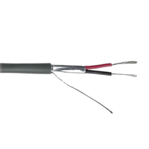 VIAKON 9297 – Cable de Control / Calibre 22 AWG / 2 Conductores / Blindado / 305 m (1000 ft) / Riser CMR / UL 1666 / Color Gris