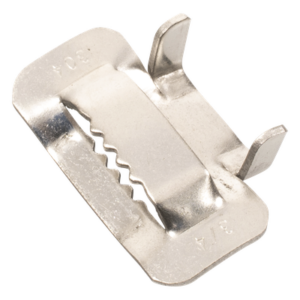 LINKEDPRO BY EPCOM LP-SSBT-34 – Hebilla de Acero Inoxidable / 3/4" / 100 Piezas / Compatible ADSS / Mini-ADSS / Figura 8