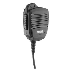 OTTO V2-R2CS5112 – Micrófono-Bocina para Radio / Cancelación de Ruido Avanzada / Sumergible IP68 / PTT 1 Millón de Ciclos / Control de Volumen / Jack 3.5 mm para Audífono