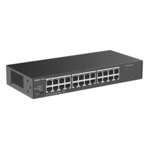 RUIJIE RG-ES124G-L – Switch No Administrable / 24 Puertos Gigabit / 48 Gbps / Sin Ventilador / Protección 4 kV