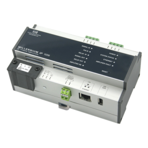 EGI AUDIO SOLUTIONS 10206 – Etapa de potencia IP / 50W / Baja impedancia / Entradas Line In + PIN / Reproductor WAV MP3 Internet Radio / Control web / 160x85.5x65 mm (6.3x3.4x2.6 in)