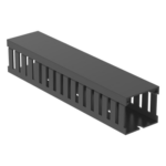 PANDUIT FC1.5X1.5LG2 – Canaleta Ranurada de PVC con Tapa / 44.5 mm Ancho / 41.1 mm Alto / 2 m (6.56 ft) Largo / Grado V-0 / Gris