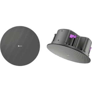 KRAMER CL-6P-LP – Altavoz de Techo Pasivo 2 Vías | 6.5" (165 mm) Coaxial | 8Ω y 70V/100V | 30W Continuo | 90dB Sensibilidad | 105dB SPL Continuo | 107dB Pico | Plenum Rated UL2043 y UL1480A | Perfil Bajo Caja Cerrada | Rejillas Magnéticas Blancas y