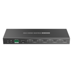 EPCOM TITANIUM TT414PRO – Switch Matricial HDMI / 4x4 / 4K UHD 4096x2160@60Hz / HDR10 / 18 Gbps / 600 MHz / Audio 7.1 / EDID / Downscaling Automático