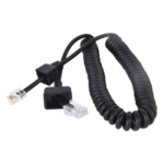 TXPRO TXK222 – Cable para Micrófono de Radio Móvil / Conector RJ-45 de 6 Pines / Longitud 300 mm (11.8 in) / Cobre Desnudo / Temperatura -20~105°C / Funda PP-PU