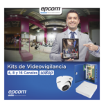 EPCOM PROFESSIONAL KESTXLT16EW – Kit TurboHD 1080p Lite / DVR 16 Canales / 16 Cámaras Eyeball Exterior / Fuente 20A / Transceptores UTP