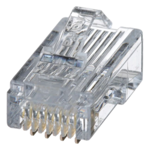 PANDUIT MP588-C – Plug RJ45 / Cat5e / 24-26 AWG / 50 µin Oro / 2500 Ciclos / PoE++ / -10 a 60°C / Paquete 100 pzas