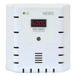 MACURCO - AERIONICS CD6MC – Detector y Controlador de CO2 / 0-2000 ppm / Doble Relé / Salida 4-20 mA / Calibración con CALKIT1 / Supervisado