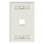PANDUIT NK1FIWY – Placa de Pared Vertical / 1 Puerto Keystone / 69.8 x 114.3 mm / Blanco Mate