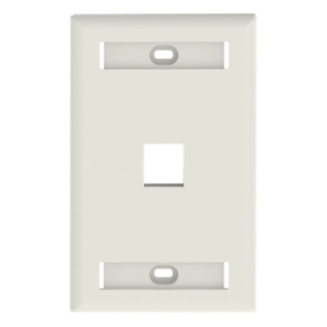 PANDUIT NK1FIWY – Placa de Pared Vertical / 1 Puerto Keystone / 69.8 x 114.3 mm / Blanco Mate