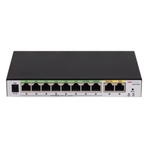 HIKVISION DS-3WG210GP-SI – Router PoE+ / 8 Puertos Gigabit / 2 Puertos WAN / 1000 Mbps Throughput / Balanceo de Carga 3 ISP / 200 Clientes