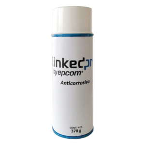 LINKEDPRO BY EPCOM LP-ANTI-CORROSIVO – Spray Anticorrosivo Dieléctrico / 37 kV Resistencia / Protección Galvánica / Removible Cepillo / 370 gr / VOC 74%