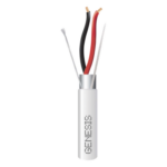 GENESIS 3221-5012 – Cable para Alarma / 2x16 AWG / Blindado / Plenum / 152 m (498.7 ft) / ETL / Blanco
