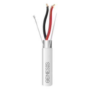 GENESIS 3221-5012 – Cable para Alarma / 2x16 AWG / Blindado / Plenum / 152 m (498.7 ft) / ETL / Blanco