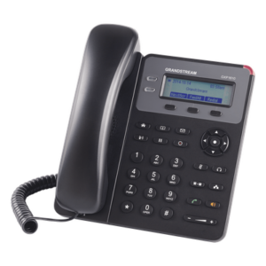 GRANDSTREAM GXP-1610 – Teléfono IP / 1 Línea SIP / 2 Estados de Llamada / Pantalla LCD 132x48 / Puertos 10/100 Mbps / 3 Teclas XML Programables / Conferencia 3 Vías / EHS Plantronics