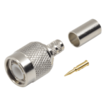 RF INDUSTRIES,LTD RFT-1203-1X – Conector TNC Macho / Anillo Plegable / LMR-240 RG-8/X Belden 9258 / Níquel Oro Delrin