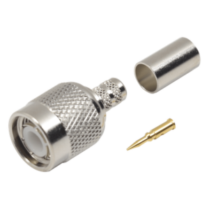 RF INDUSTRIES,LTD RFT-1203-1X – Conector TNC Macho / Anillo Plegable / LMR-240 RG-8/X Belden 9258 / Níquel Oro Delrin