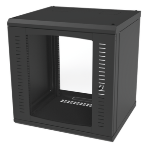 LINKEDPRO BY EPCOM SR-1912-GFP – Gabinete de Pared para Rack 19in / 12 Unidades / Carga 100 kg / Puerta Cristal Templado / Postes Ajustables
