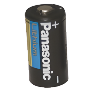 PANASONIC CR123AP – Batería de litio PANASONIC / 3 Vcc /1,550 mAh / Aplicación en transmisores de alarma inalámbricos