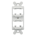 PANDUIT CF1064IWY – Marco de Módulo para Placas Frontales NEMA / 4 Espacios Mini-Com / Montaje en Superficie / ABS Resistente / Blanco Mate