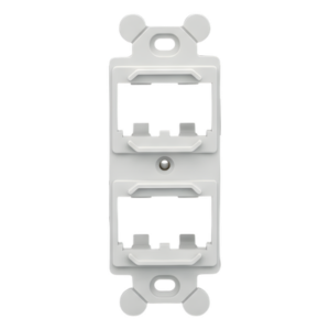 PANDUIT CF1064IWY – Marco de Módulo para Placas Frontales NEMA / 4 Espacios Mini-Com / Montaje en Superficie / ABS Resistente / Blanco Mate