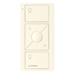 LUTRON ELECTRONICS PJ23BRLTBIL01 – Control Remoto Inalámbrico / 3 Botones / Encendido, Apagado e Intensidad / Compatible Caseta, RA2 Select, RadioRA 2 y Vive / Color Biscuit