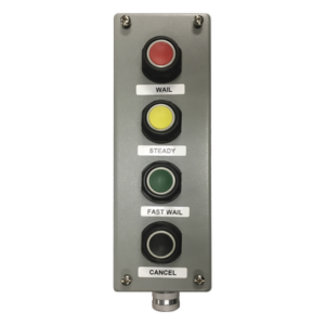 FEDERAL SIGNAL INDUSTRIAL PBS4 – Botonera / 4 Botones Programables / Acero Calibre 14 / NEMA 4, 12, 13 / 9.50' x 6.25' x 3.00'