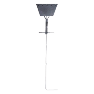 SYSCOM TOWERS SAZ-90G – Ancla de Piso Tipo Paleta / 5 Orificios 1" / Acero ASTM A36 / Altura 210 cm / Galvanizado en Caliente / Viento 175 km/h