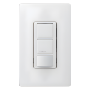 LUTRON ELECTRONICS MSOPS6DDVSW – Sensor de Ocupación/Vacancia PIR / Doble Circuito Luz y Ventilador / 120-277 V / Cobertura 81 m² (871.9 ft²) / XCT / Title 24