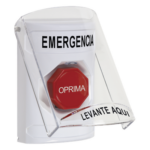 STI SS2322EM-ES – Botón Multipropósito / Emergencia / Reset con Llave / 2 Relevadores Forma C / Alarma 85 dB / Interior