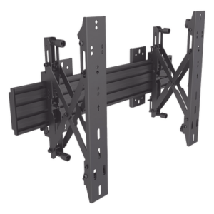 EPCOM INDUSTRIAL EMLCW1UP40048 – Soporte de Pared para Videowall / Push in - Pop out / VESA 100x100 mm y 400x400 mm / Pantallas 37 a 65 in / Carga 30 kg (66 lbs)