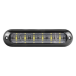 EPCOM INDUSTRIAL SIGNALING XLT1835AW – Luz Auxiliar Ultra Brillante / IP67 / 6 LEDs 3W / 12 Patrones / ECE R65 / SAE J595 / 142.6x36x14 mm / 5.6x1.4x0.6 in