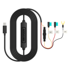 HIKVISION AE-DF7351(3.5M) – Adaptador DC-DC Buck / Entrada 12-24V DC / Salida 5V MicroUSB / Protección Batería 11.3V / Cable 3.4 m (11.2 ft) / Rango -20°C a 65°C