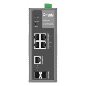 TP-LINK IES206GPP – Switch Industrial Easy Managed / 6 Puertos Gigabit / 4 PoE (1× PoE++ 60W + 3× PoE+ 30W) / 120W PoE Budget / 2 SFP / IP40 / -40°C a 75°C / 6kV Protección Rayos / DIN-Rail