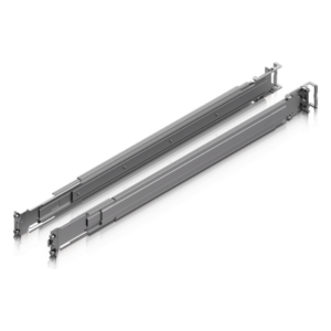 UBIQUITI UACC-RACK-RAILS-SLIDE – Rieles Deslizantes para Rack / Ajustables 600-1066 mm (23.6-42 in) / Capacidad 70 kg (154 lb) / Instalación sin Herramientas / Acero SPCC / EIA-310