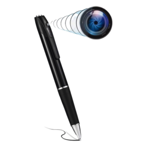 SYSCOM W8 – Cámara Oculta Tipo Bolígrafo / Full HD 1920x1080p / Captura de Fotos 4032x3024 / Micro-SD hasta 64 GB / Autonomía 120 min / Carga USB