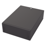 EPCOM INDUSTRIAL GABVID4R3 – Gabinete Metálico para DVR/NVR / Acero Calibre 20 / 525x180x677 mm / Chapa con Llave / Compatible Ventilador 120 mm / Fijación Mesa o Escritorio