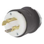 HUBBELL HUB-HBL-2711 – Clavija Industrial con Bloqueo de Media Vuelta / 30 A / 125/250 V CA / 3 Polos 4 Hilos / NEMA L14-30P / 2.75 x 2.33 in (69.85 x 59.18 mm)
