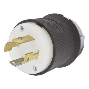 HUBBELL HUB-HBL-2711 – Clavija Industrial con Bloqueo de Media Vuelta / 30 A / 125/250 V CA / 3 Polos 4 Hilos / NEMA L14-30P / 2.75 x 2.33 in (69.85 x 59.18 mm)