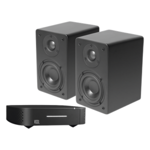 VSSL A1-CT4 – Kit Amplificador VSSL de 1 Zona + Altavoz De Estantería Color Negro De TruAudio