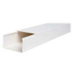 THORSMAN TMK-4577 – Canaleta de PVC / 45 mm x 77 mm x 2.5 m (8.2 ft) / Autoextinguible / Resistente a UV y Humedad / Rango -5°C a +65°C