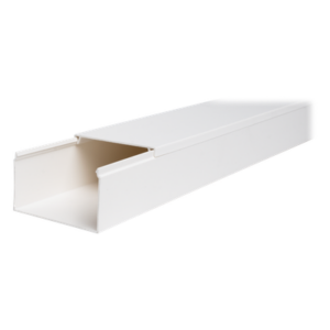 THORSMAN TMK-4577 – Canaleta de PVC / 45 mm x 77 mm x 2.5 m (8.2 ft) / Autoextinguible / Resistente a UV y Humedad / Rango -5°C a +65°C