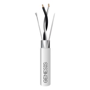 GENESIS 3320-1001 – Cable de Comunicación EIA-485 / 1 Par 22 AWG / Blindado Trenzado / Plenum / 305 m (1000 ft) / Blanco